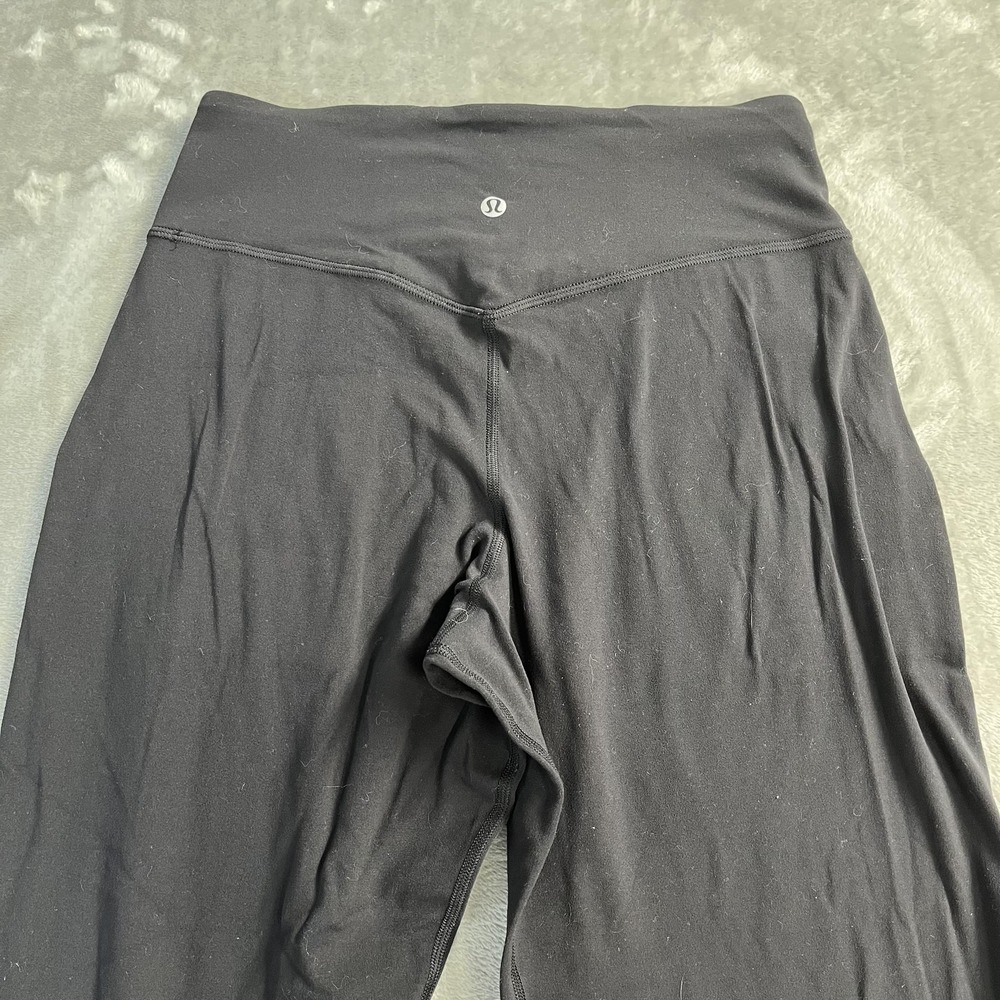 Lululemon Align Jogger Pants Womens 6 Black High Rise‎ Cuffed Pockets Yoga - Picture 4 of 8